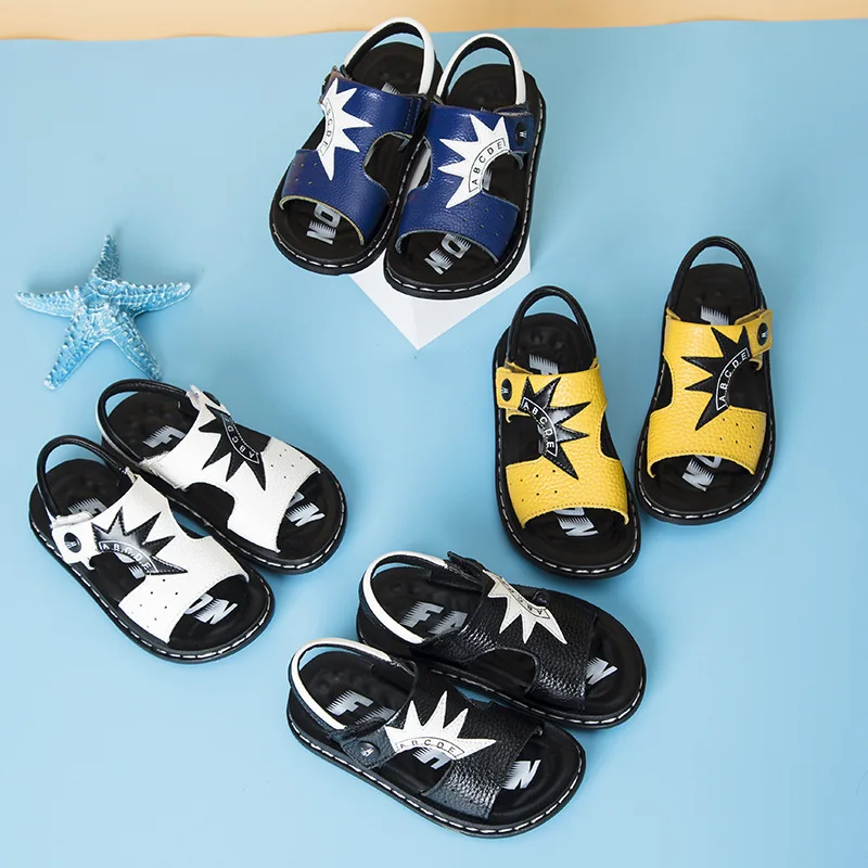 

BOY'S New Style Soft Bottom Sandals Light And Comfortable Boy Sandals Students Big Kid Peep-Toe Casual Sandals