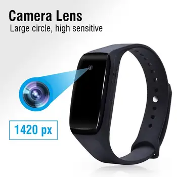 

K18 Smart Wristband mini camera 1080P Sports Smart Watch video camera Wearable bracelet voice video recorder black orange