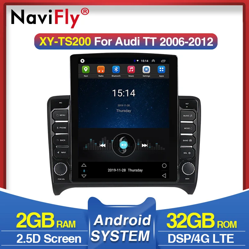 4G DSP 9 7 &quot2 + 32G Android для Audi TT 2006-2012 автомобильный Радио Мультимедиа Видео плеер
