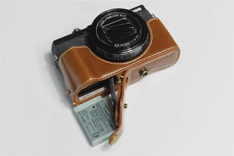 PU кожаный чехол сумка для камеры для Canon G5X2 G5XII G5XM2 PowerShot G5 X Mark II чехол с нижним отверстием батареи