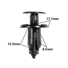 Универсальная пластиковая пилочка для ногтей авто бампер Push in Стопорные зажимы для Тойота литьевые зажимы крепеж фиксированные зажимы