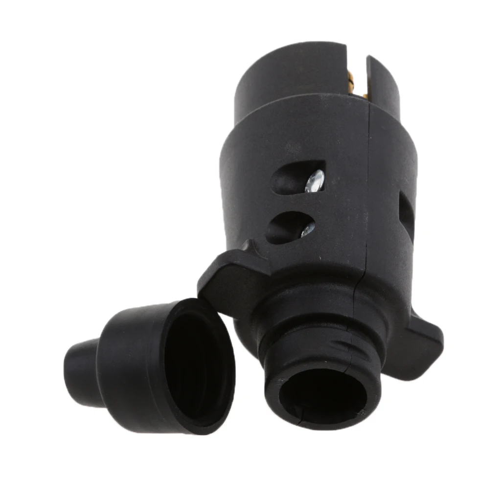 12V 7 Pin Tow Truck Trailer Plug Connector Adapter For Semitrailer Caravan