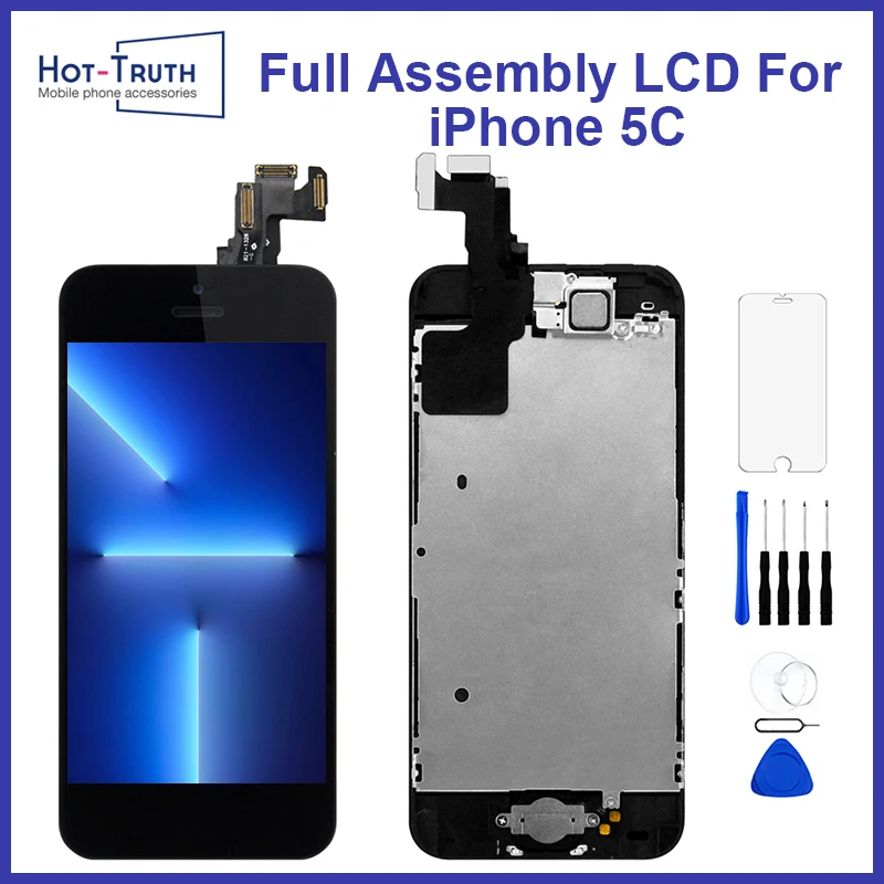 

100% Tested Full Assembly Set LCD For iPhone 5C Touch Screen Digitizer Assembly Phone Screen Replacement Display