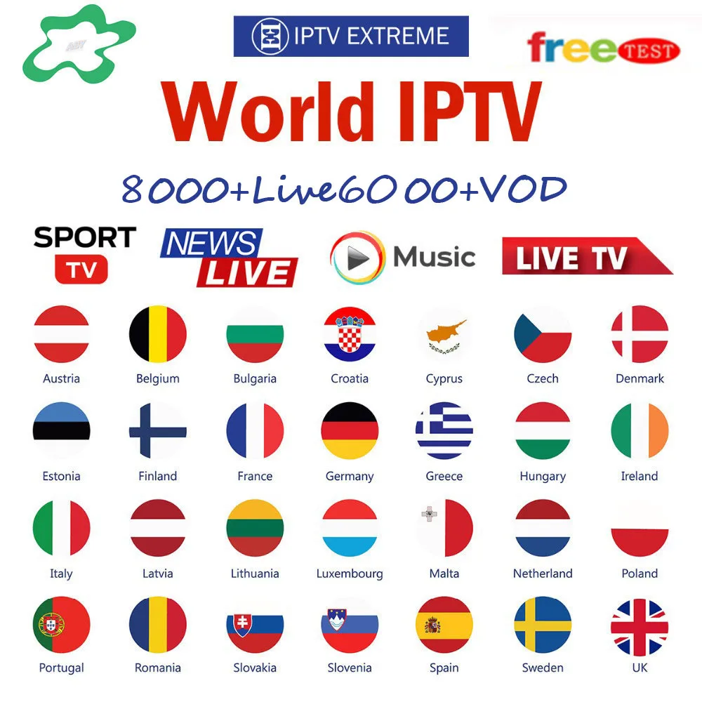 1080P World-IP tv подписка ТВ приставка M3U Andorid Франция арабский Испания Португалия Премиум для Android коробка Enigma2 Ssmart tv 4K