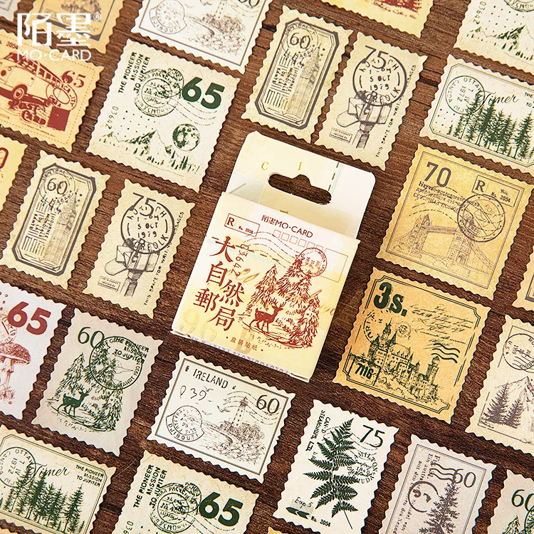 

45 pcs/pack Nature Post Office Bullet Journal Decorative Stationery Stickers Scrapbooking DIY Diary Album Stick Lable