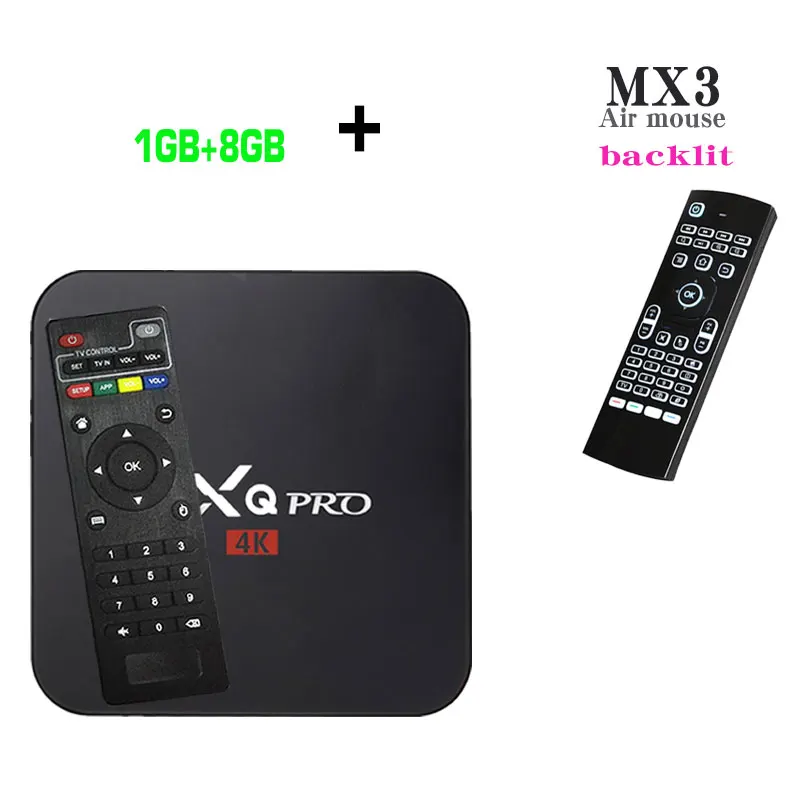 Android tv box 7,1 MXQPRO Smart tv box четырехъядерный процессор 2 Гб 16 Гб RK3229 1 ГБ 8 ГБ wifi может подписываться ip-телевидение арабское, Европа Brasil как MXQ4K - Цвет: (1G8G) and MX3L