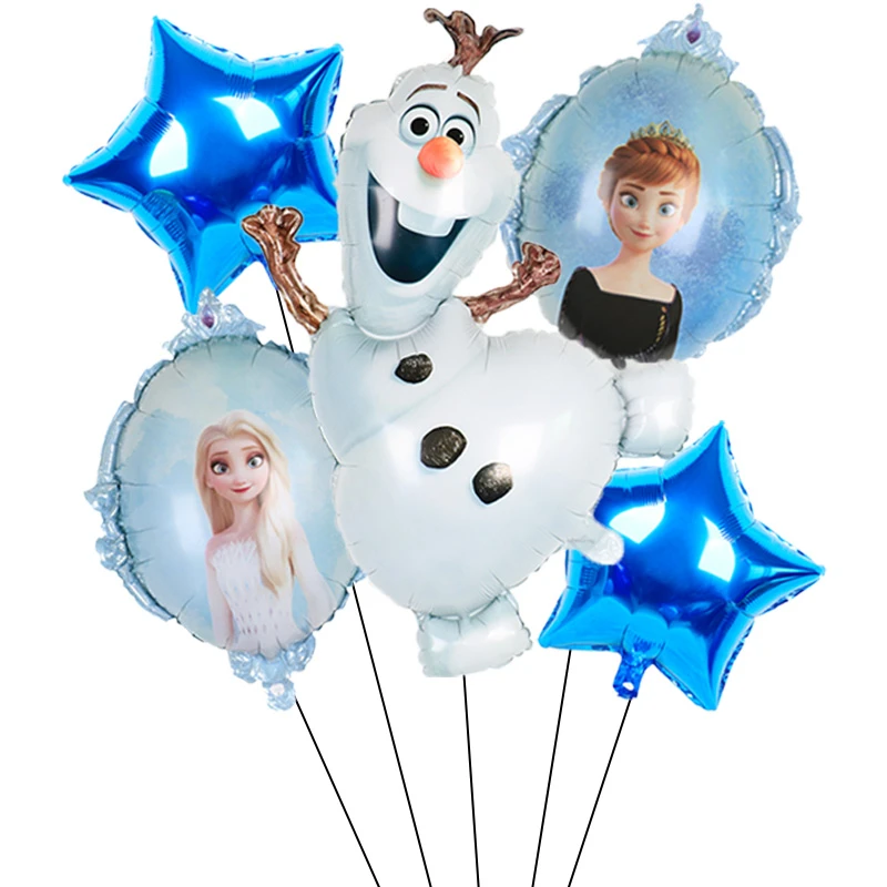 1set Disney Olaf Cartoon Elsa Anna Snow Queen Princess Foil Balloons Air  Inflatable Globo Baby Shower Birthday Party Decorations - Ballons &  Accessories - AliExpress
