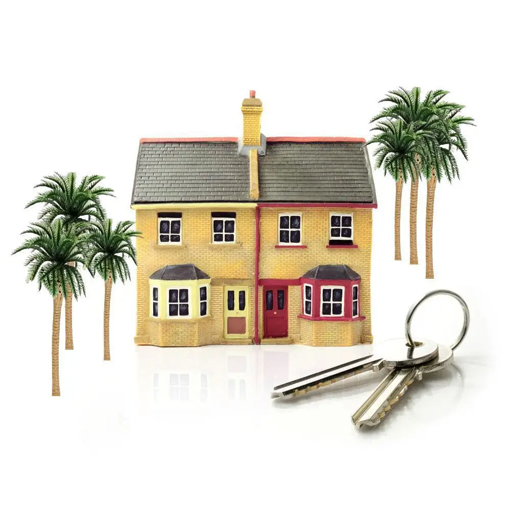 

Hainan Coconut Tree Sand Table Train Real Estate Sand Table Tree Palm Tropical Diy Handmade Plastic Model U5J6
