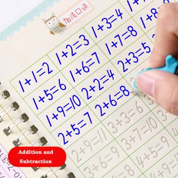 

3 Books Copybook For Calligraphy Books For Kids Handwriting Learning Pinyin Numbers Painting children's Practice Book Baby Gift