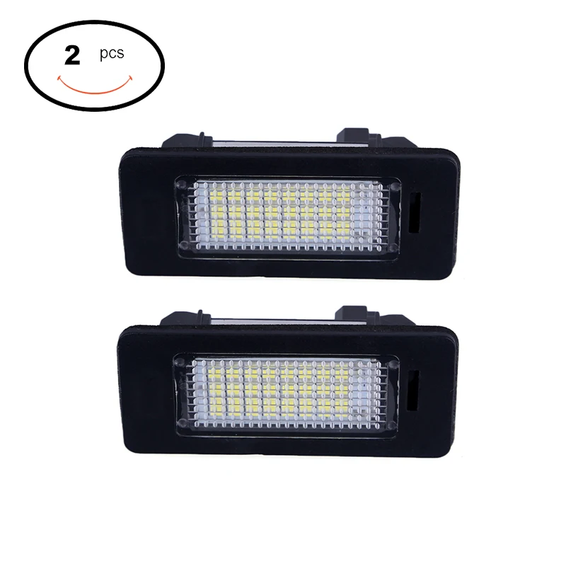 2pcs 12v Led License Plate Lights Canbus For Bmw E39 E60 E90 6000k