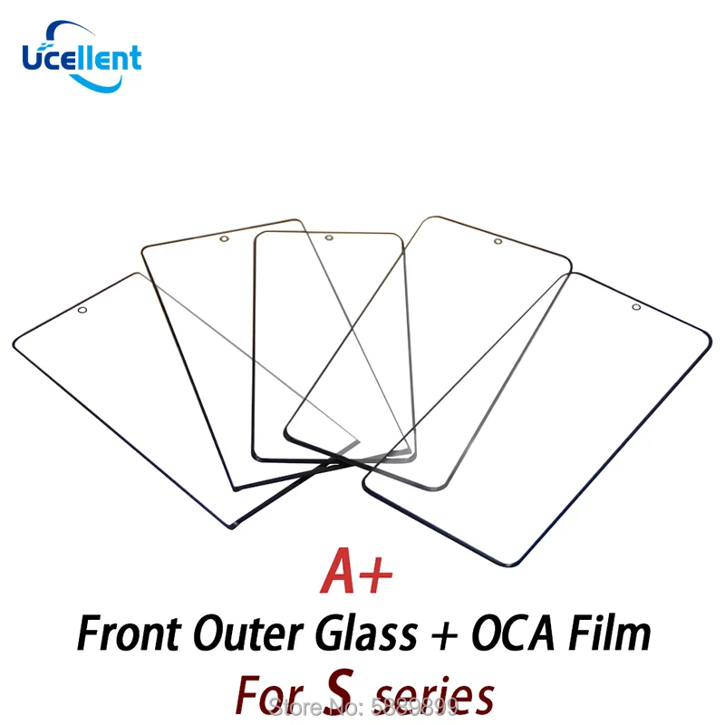 2 в 1 A + Переднее внешнее стекло с OCA пленка Замена для Samsun S8/S8 +/S9/S9 +/S10/S10 +/S20/S20 +/S20U ЖК