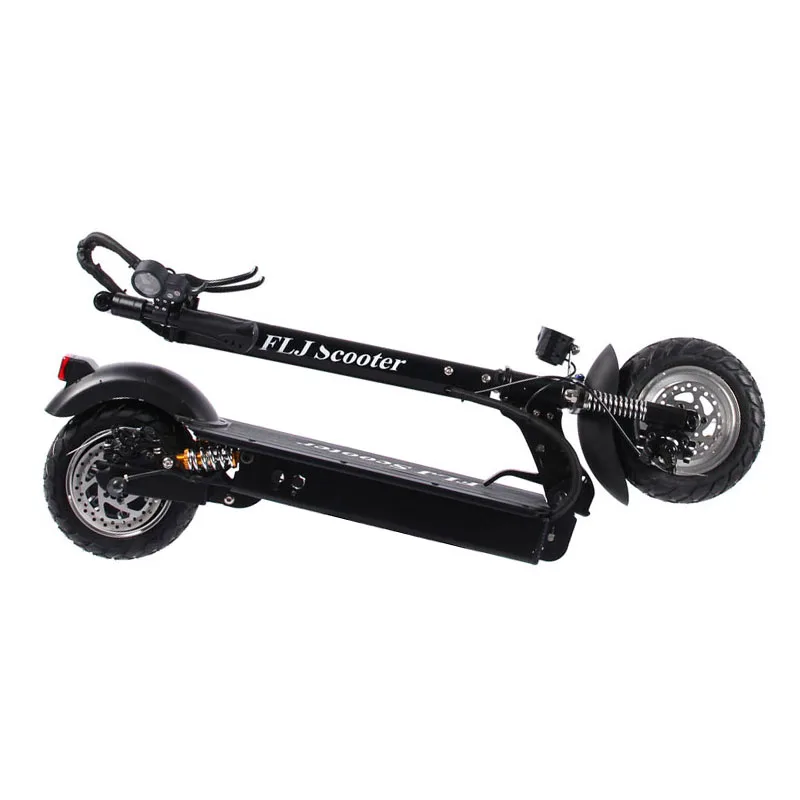 Электрический скутер для взрослых с сиденьем, 48 В, 1200 Вт, складное большое колесо, Электрический велосипед