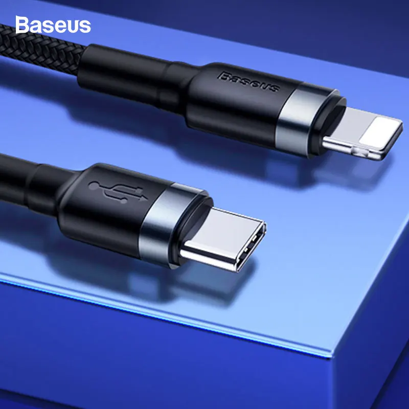 

Baseus USB Type C to USB Cable For iPhone 11 Pro Max 18W PD Fast Charging Charger Type-c USB C Cable For iPhone Xs Max Data Cord