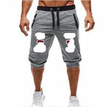 Повседневные тонкие шаровары мягкие 3/4 брюки модные новые Брендовые мужские тренировочные брюки Летние удобные мужские шорты новые мужские мешковатые джоггеры