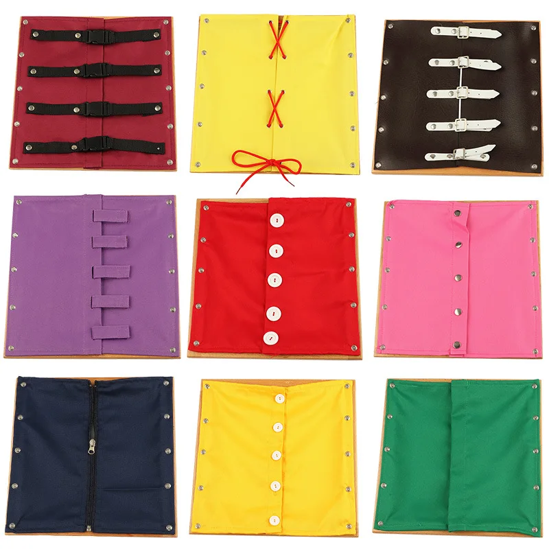 

Montessori Teaching Aids Professional Edition yi shi jia Daily Life Montessori Early Childhood Clothing Frame