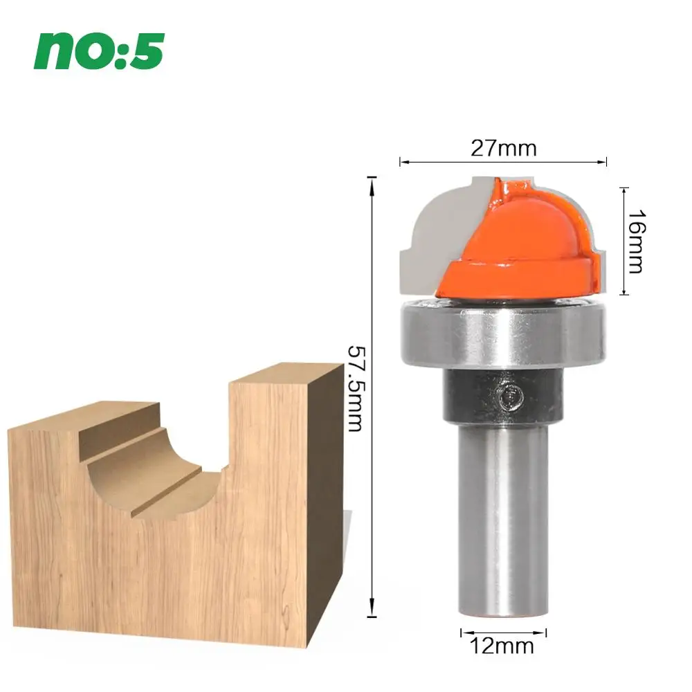 1" хвостовик Bullnose бусина колонна лицо литья фрезы для деревообработки инструменты