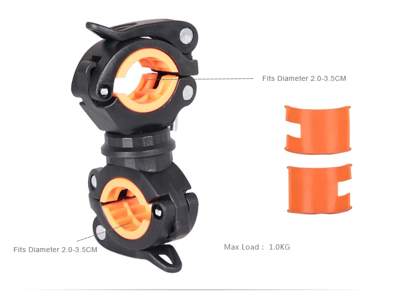Велосипедный светильник, кронштейн, держатель для велосипедной лампы, светодиодный фонарь, головной светильник подставка для насоса, быстросъемное крепление, вращающийся на 360 градусов, HLD-211