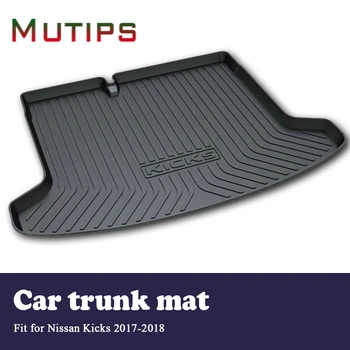 

Mutips Car Cargo rear trunk mat For Nissan Kicks 2017 2018 Car-styling Boot Tray Waterproof carpet Anti-slip mat Accessories Pad