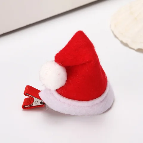 Christmas adult children hair clip Santa Claus antler hairpin clip Christmas hat gift cute hair clip Accessories