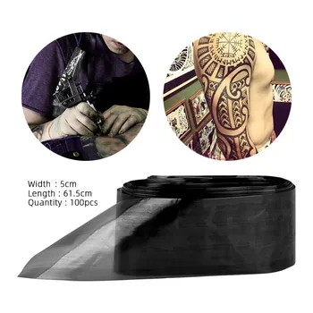 

Anself 100PCS Clip Cord Sleeves Bags Disposable Covers for Tattoo Machine Plastic Black Brand New Clip Cord Sleeves Bags