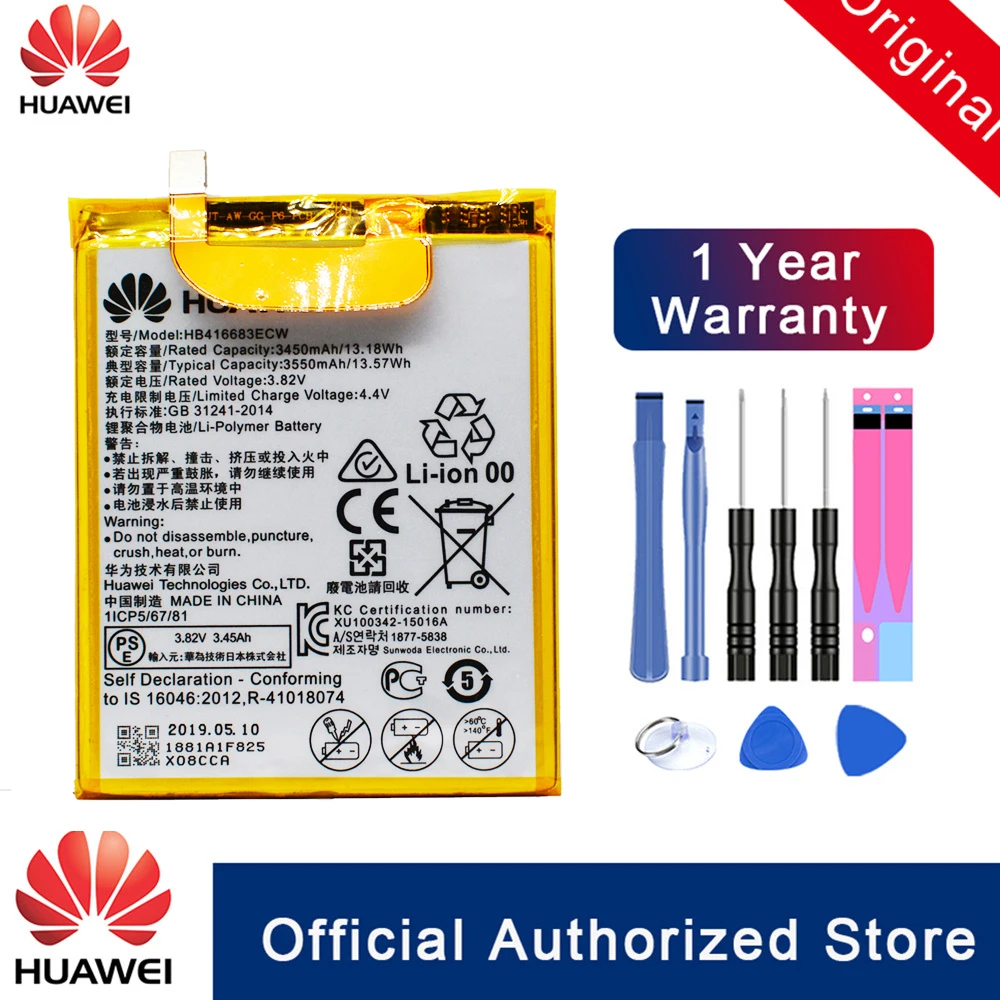 100% Original Battery HB416683ECW For Huawei Nexus 6P H1511 H1512 Replacement Phone Batteria Akku 3450mAh Fast Shipping 100% Original Battery HB416683ECW For Huawei Nexus 6P H1511 H1512 Replacement Phone Batteria Akku 3450mAh Fast Shipping