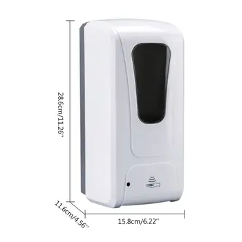 

1000ml Wall-mounted Soap Dispenser Automatic IR Sensor Touchless Hand Disinfection Machine Liquid Spray