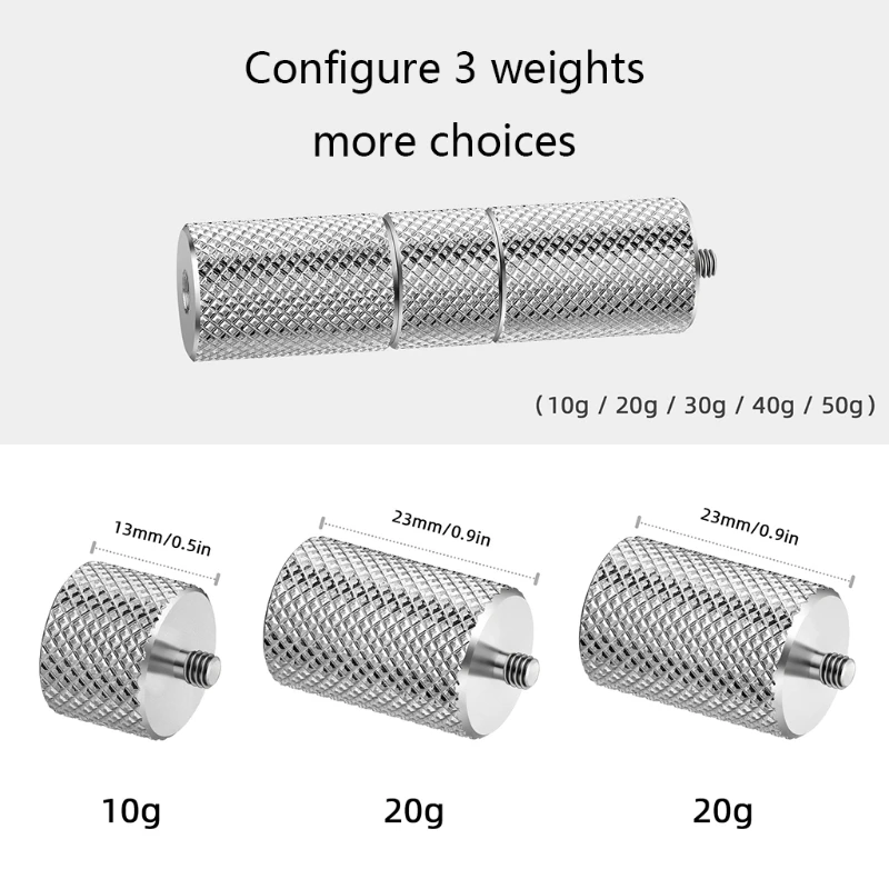 3 Pcs Startrc Contropesi Bilancia Per Dji Om 4/Osmo Mobile 3 Accessori, Supporto 50G C7Aa