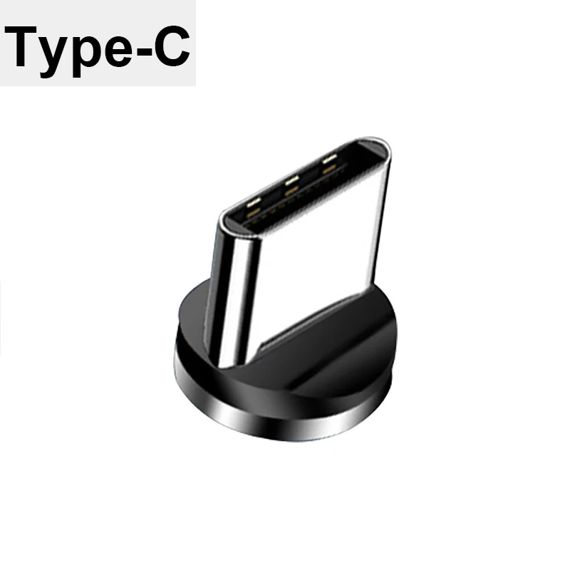 Магнитный кабель 3 в 1 для iPhone, usb type C, Micro USB, кабель для мобильного телефона, магнитный кабель для телефона, кабель для Android type-C - Цвет: For Type-c Plug