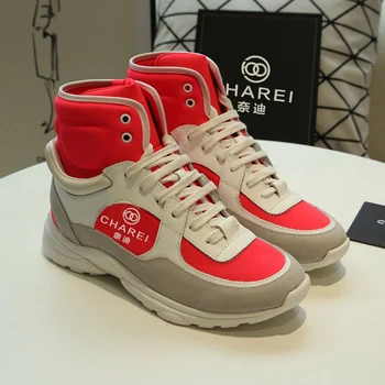 

French original charei 2021 women's Martin boots British style, thick soles, high top multi-functional couple shoes, thick heels