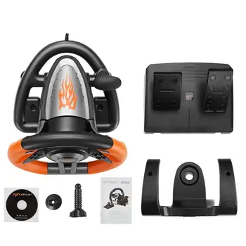 

PXN V3II Racing Game Pad 180 Degree Steering Wheel Vibration Joysticks With Foldable Pedal For PC PS3 PS4 All-in-one
