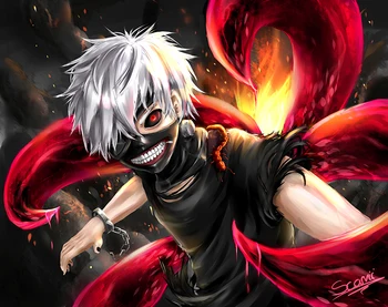 

Tokyo Ghoul Digital Original Design Anime Wall Art Print Scroll Poster,50 x 70 cm,No Frame