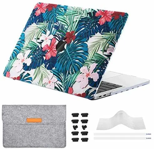 

5 in 1 Laptop Case Sleeve For Macbook Air Pro 13 inch Hard Shell Cover a2179 a1932 A1706 A1989 A2159 2020 A2289 A2251 Pro A1708