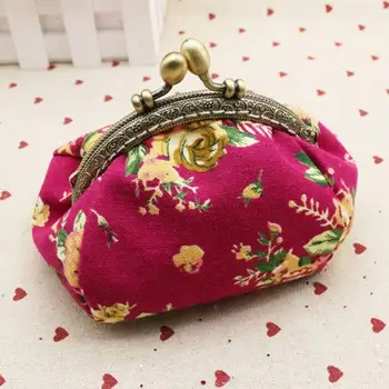 

Wallet Printed Coin Purse Women Lady Retro Vintage Flower Small Wallet Hasp Purse Clutch Bag New Fashion Women Mujer Tops Holder