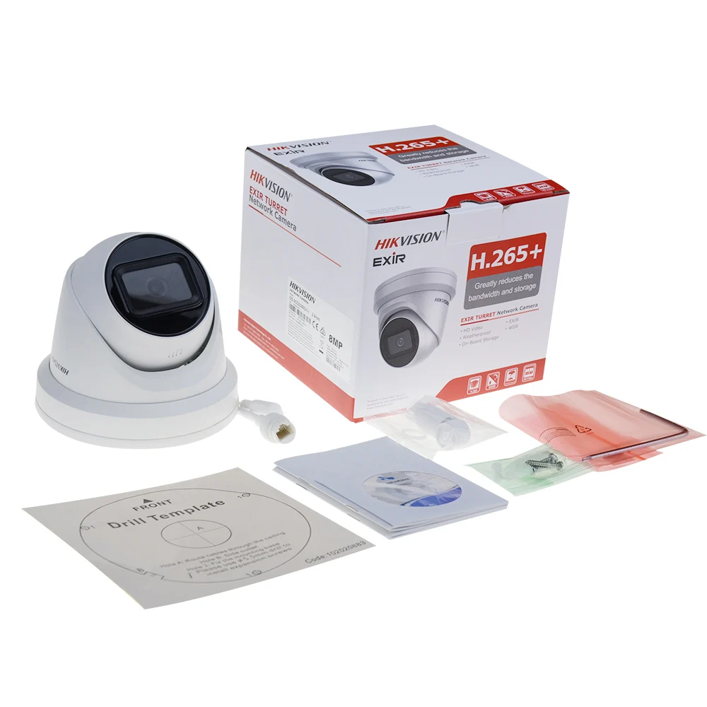 Hikvision Original DS-2CD2385G1-I 8MP 4K IP Camera Turret Security H.265 CCTV PoE WDR Camara Face Detect Powered by Darkfighter