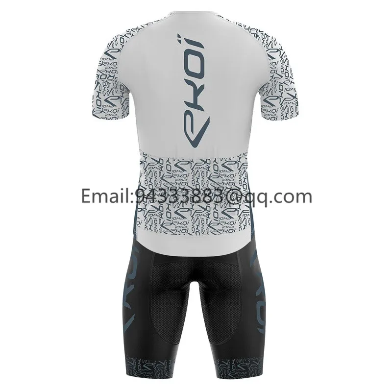 Ekoi men cycling set high quality bike jersey bib shorts triathlon suit custom UCI team cycling clothes uniforme ciclismo hombre