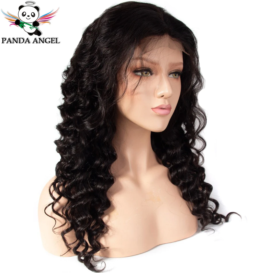Panda 13*4 Lace Front Human Hair Wigs Brazilian Remy 8-28Inch 150% Density Deep Wave Lace Front Human Hair Wigs For Black Women