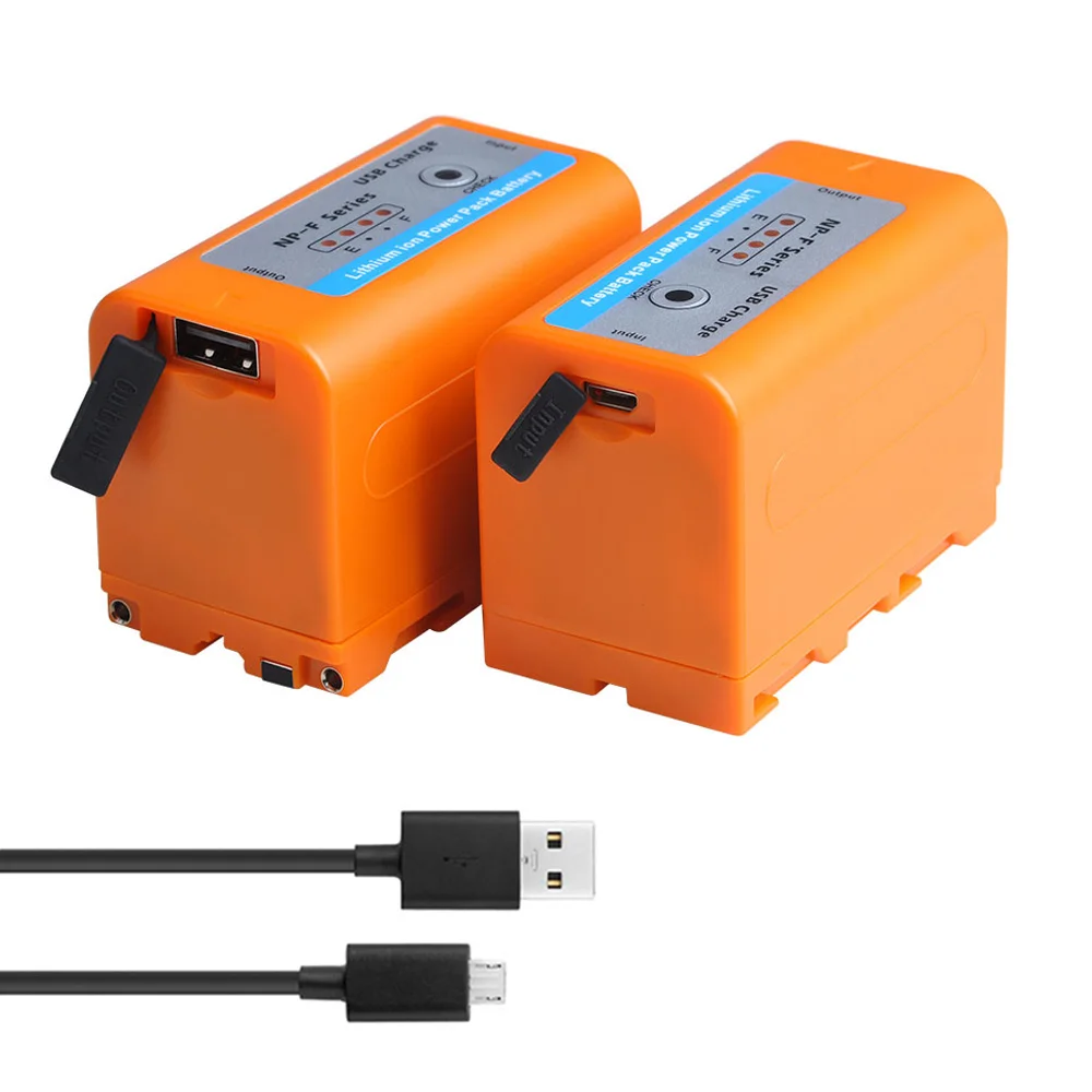 Caricatore USB Dot.Foto Per Batterie Sony NP-F530, F550, F750, F770, F960