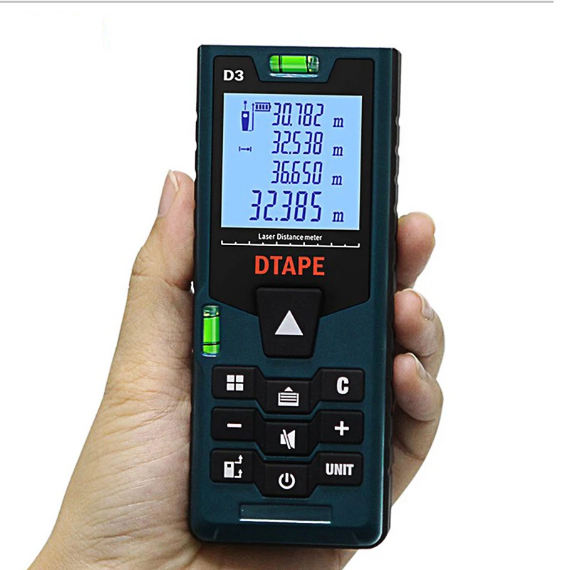 

Handheld D3 Laser Distance Meter Mini Laser Rangefinder Laser Tape Range Finder Diastimeter Measure 40M 60M 80M 100M Measure