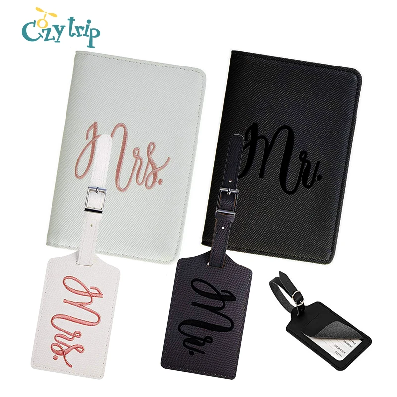 Hot Sale Wallets Passport-Cover Travel Mr Tags Couple Embroidered Honeymoon with Slim Slim Ma5nXWkNg