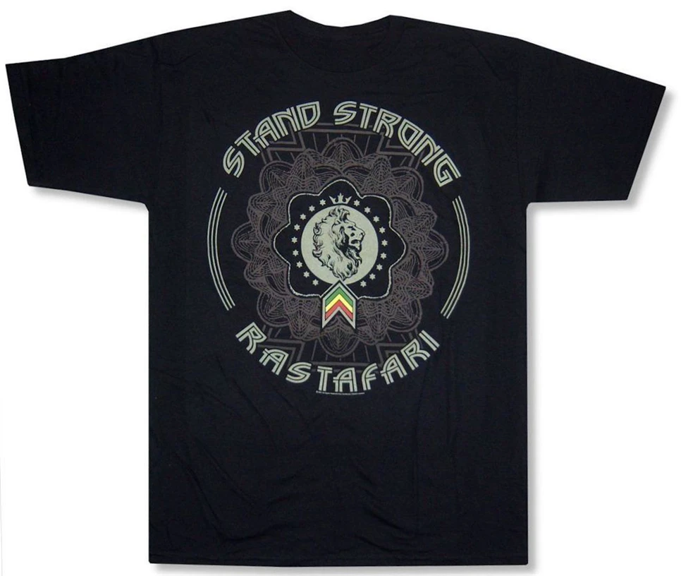 Zion Rootswear Stand Strong Rastafari черная футболка Новинка Bob Marley Tribe Judah новая крутая