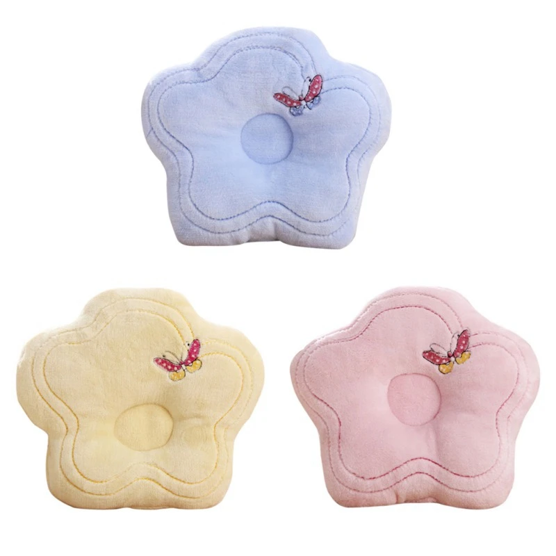 HilittlekidsBaby подушка из хлопка, детская подушка для кормления, защита от плоской головы, дышащие детские подушки в форме цветка