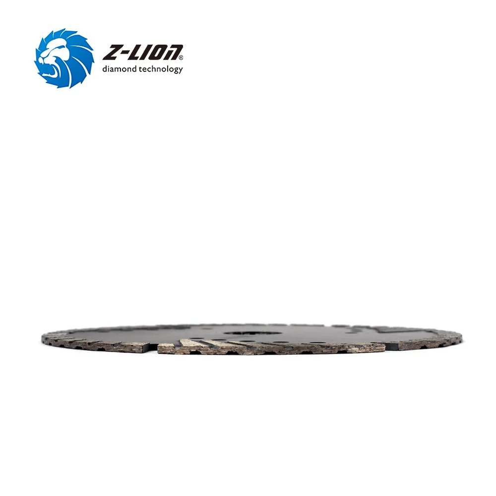 Z-LION 1PC 105/115/125/150/180/200/230/250/300mm Diamond Saw Blade Granite Marble Concrete Cutting Disc With Protection Teeth