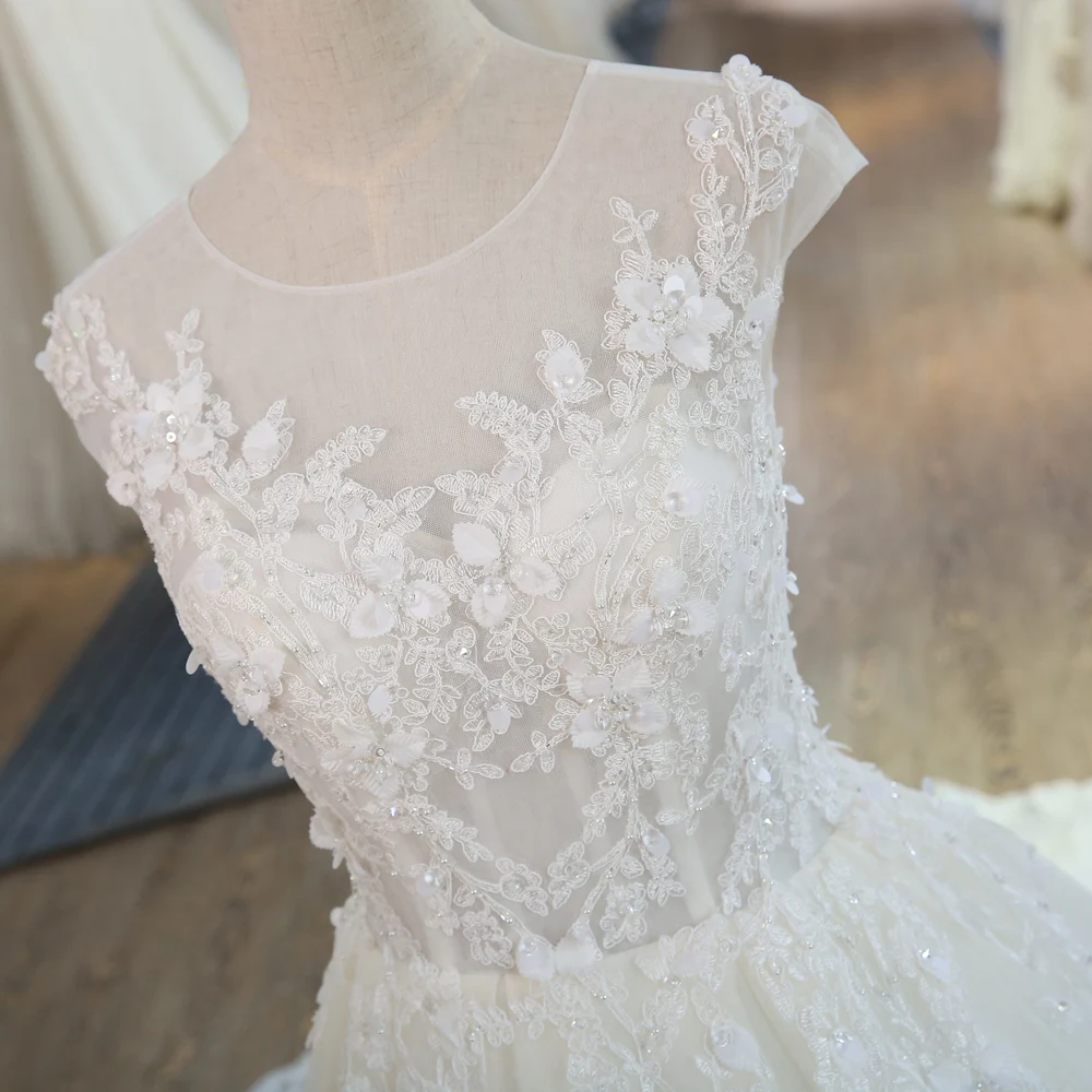 Свадебное платье вечернее платье vestidos de Noiva кружевное платье с цветами для свадебной вечеринки 201907244