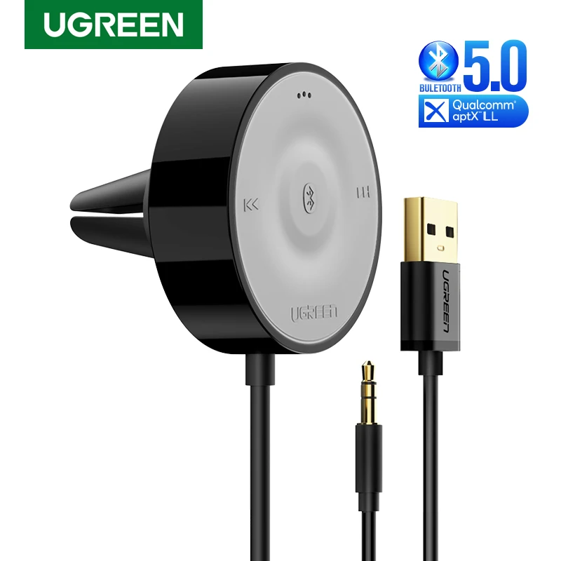 Ugreen Bluetooth 5 0 カーキットレシーバーaptx Llワイヤレス 3 5 Auxアダプタ車のスピーカーusb Bluetooth 3 5 ミリメートルジャックオーディオレシーバー Bluetooth Receiver Wireless Speakerspeaker Audio Aliexpress