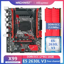 Machinist X99 Moederbord Lga 2011-3 Set Kit Met Xeon E5 2630L V3 Processor En 16Gb (2*8Gb) DDR4 Ecc Ram 2133Mhz X99-RS9