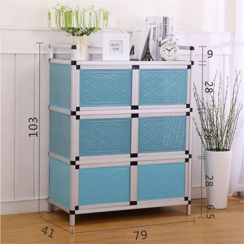 Number 21 Sidebord Bestek Lade сервант для комнаты торцевые столы Mueble Cocina Meuble буфет из алюминиевого сплава кухонная мебель шкаф - Цвет: Number 21