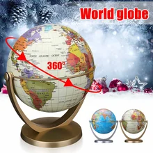 360 graus rotativo oceanos terrestrial mundo, globo giratório em todas as orientações mundo geografia mapa decoração crianças tpys