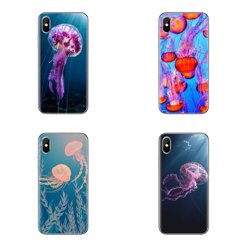 Медузы красоты обои для Samsung Galaxy A3 A5 A7 A9 A8 звезда A6 плюс 2018 2015 2016 2017 прозрачный