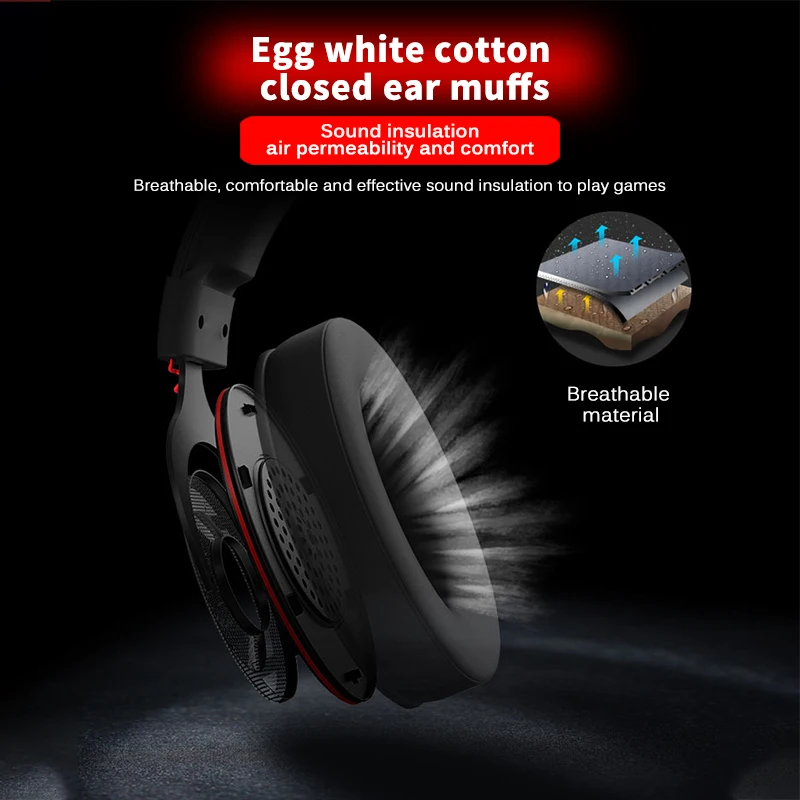 Fone de Ouvido Surround para Computador Microfone Iluminação Colorida Gaming Headset Jogo Jogador Estéreo Portátil Usb 6 Eletrônicos
