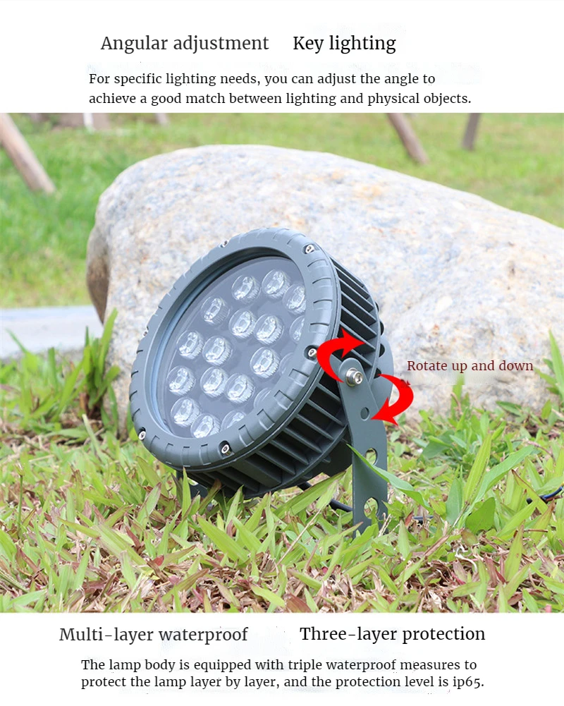 Rgb Landscape Lighting Led Warm Light Wall Washer Light Backyard Lights Garden Patio Decoration Patio Lights Lawn Tree Led